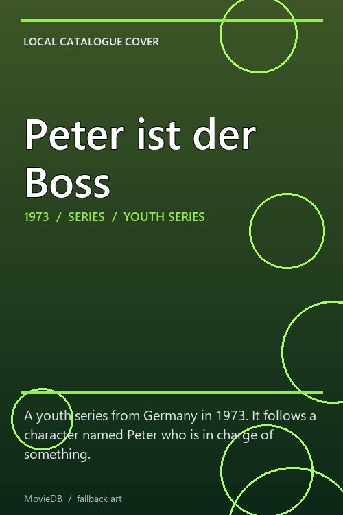 Peter ist der Boss poster
