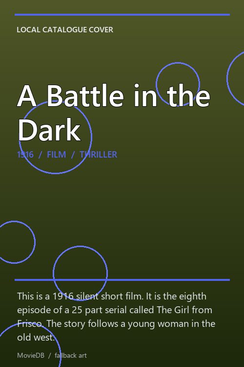 A Battle in the Dark poster