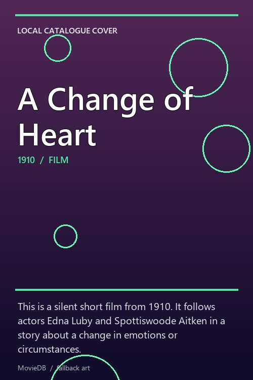 A Change of Heart poster