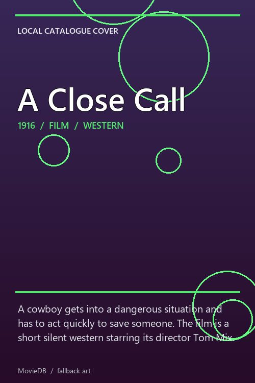 A Close Call poster