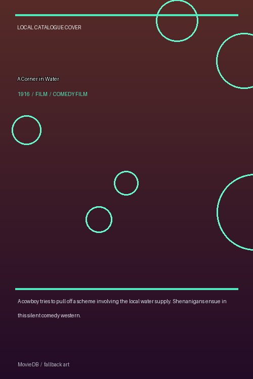 A Corner in Water poster