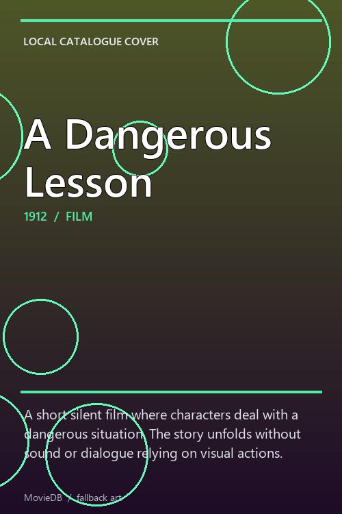 A Dangerous Lesson poster