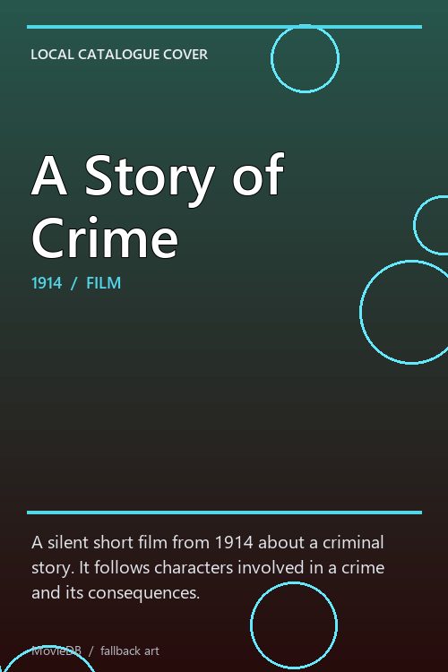 A Story of Crime poster