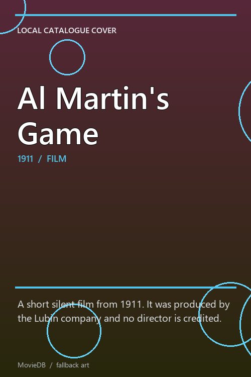 Al Martin's Game poster