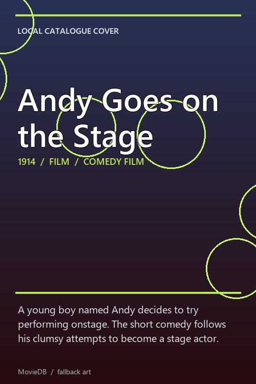 Andy Goes on the Stage poster