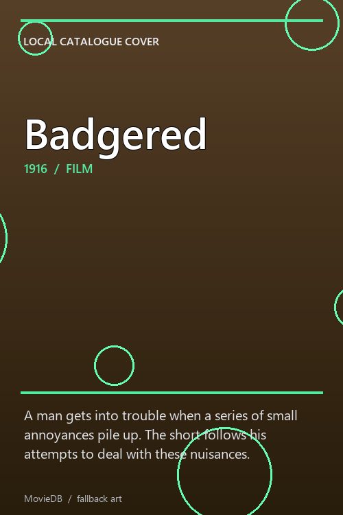 Badgered poster