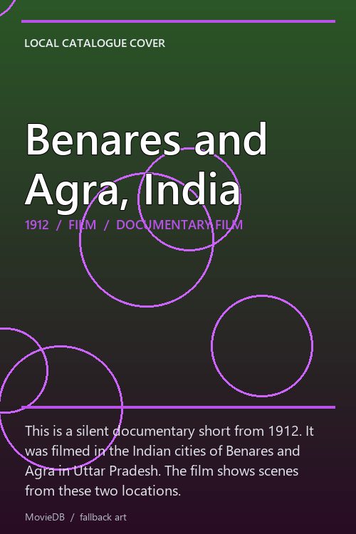 Benares and Agra, India poster