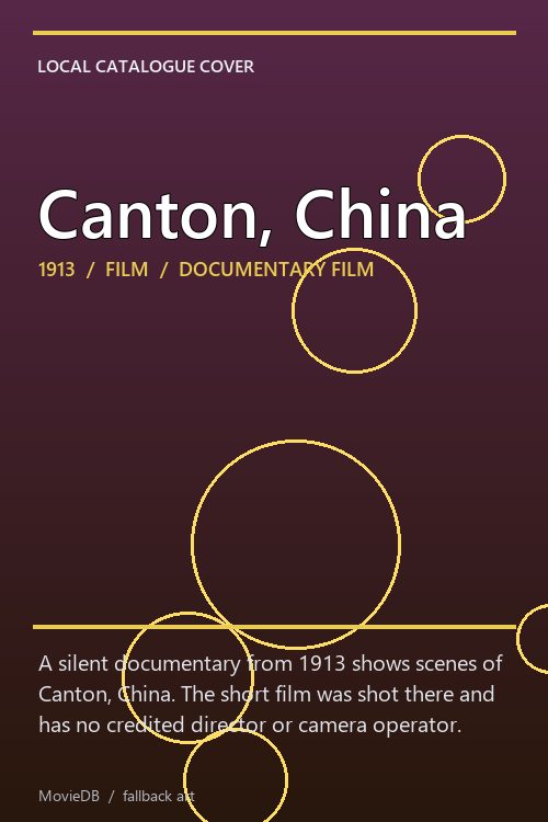 Canton, China poster