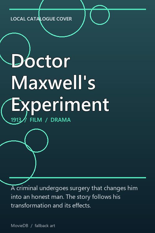 Doctor Maxwell's Experiment poster