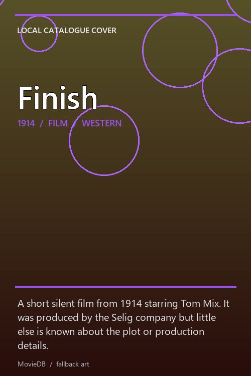 Finish poster