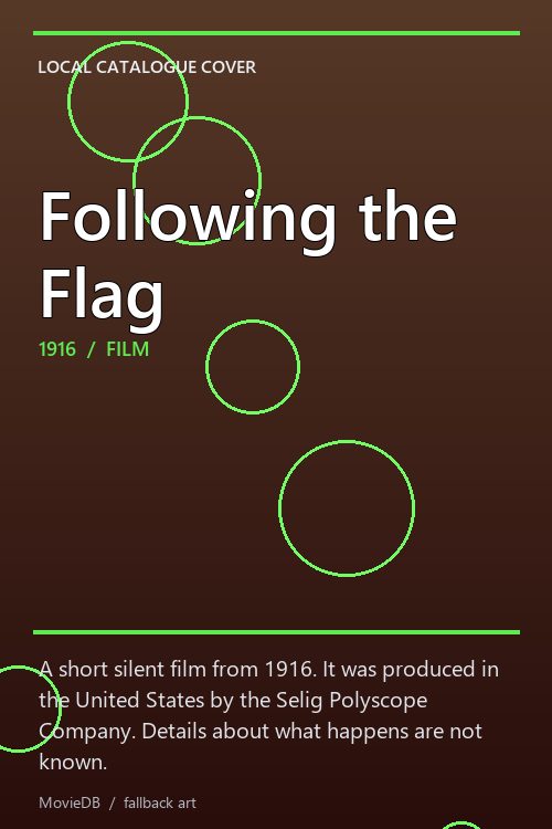 Following the Flag poster