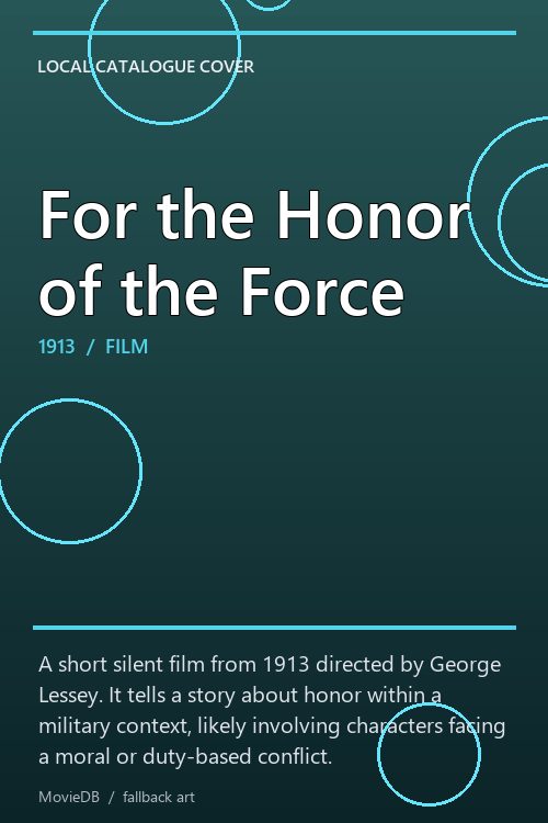 For the Honor of the Force poster