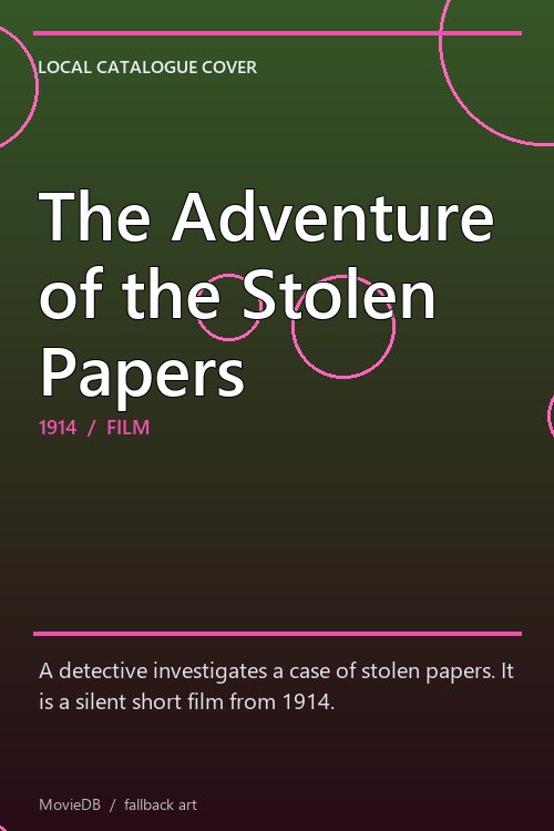 The Adventure of the Stolen Papers poster