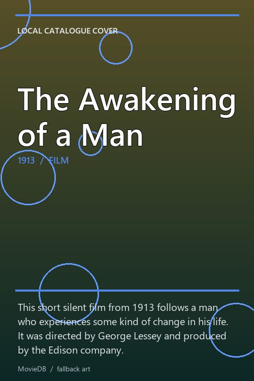 The Awakening of a Man poster