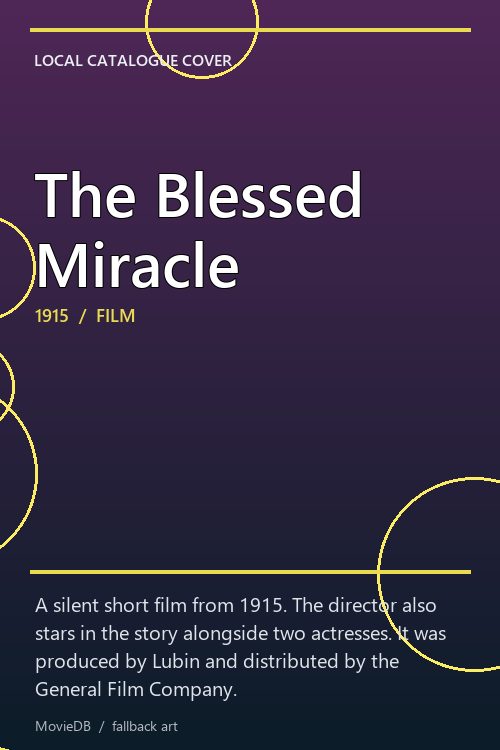 The Blessed Miracle poster