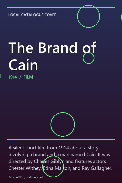 The Brand of Cain poster