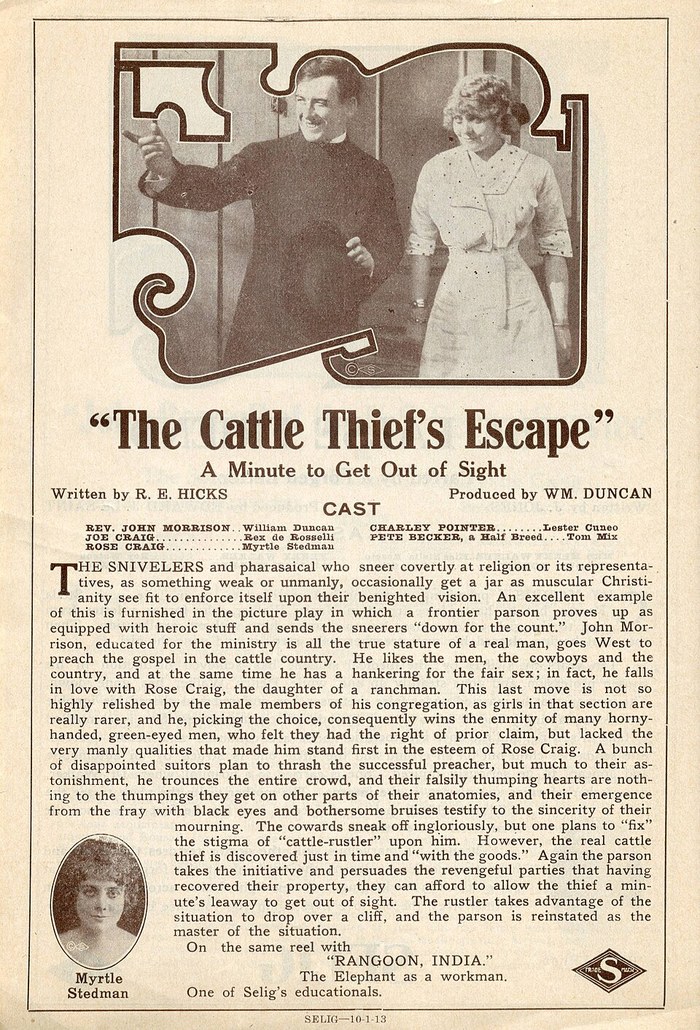 The Cattle Thief's Escape poster