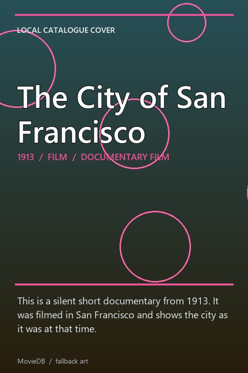 The City of San Francisco poster