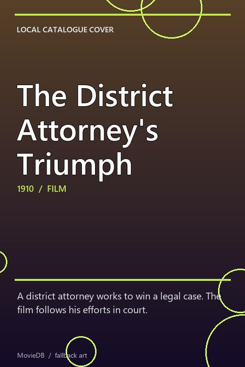 The District Attorney's Triumph poster