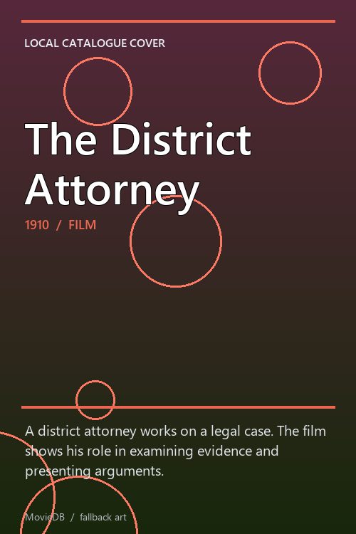 The District Attorney poster