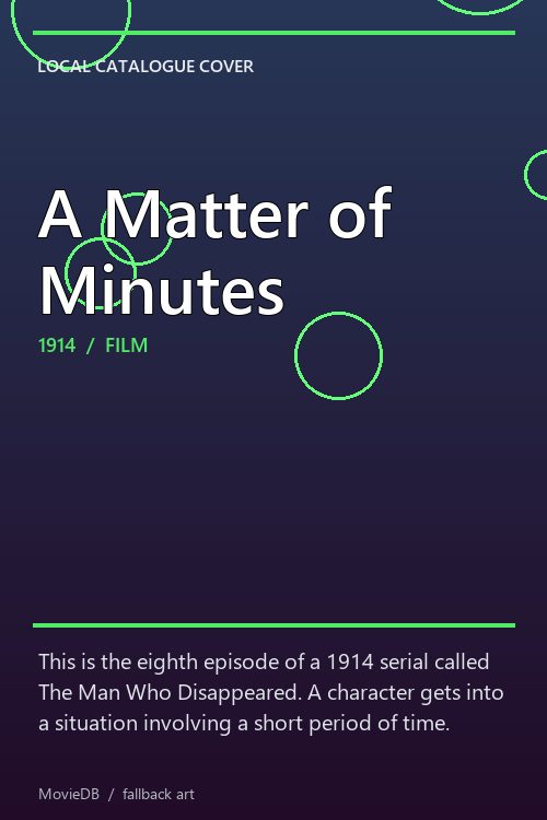 A Matter of Minutes poster