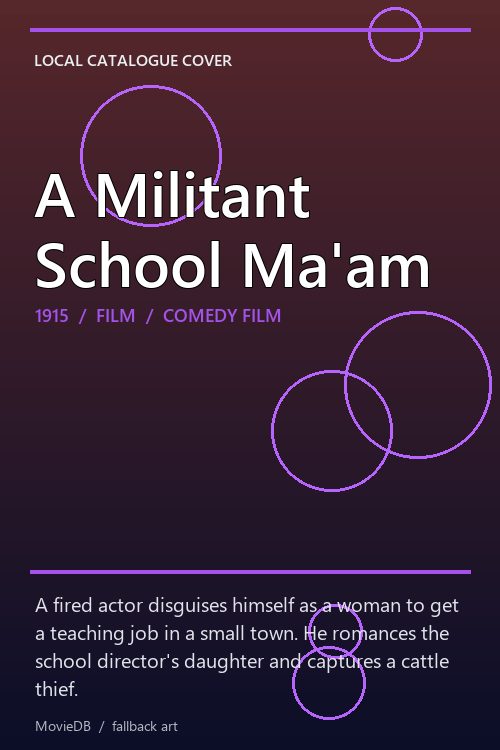 A Militant School Ma'am poster
