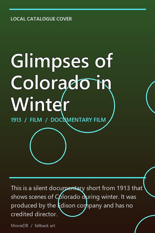 Glimpses of Colorado in Winter poster