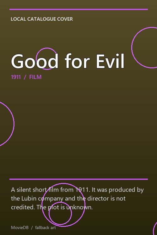 Good for Evil poster