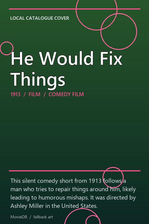 He Would Fix Things poster