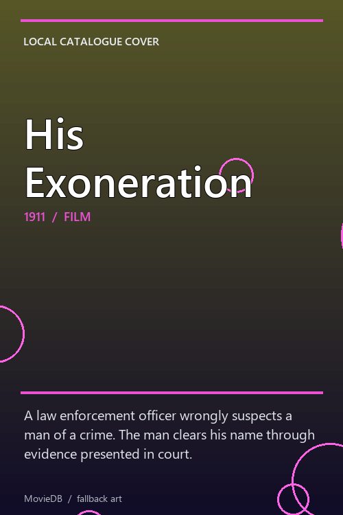 His Exoneration poster
