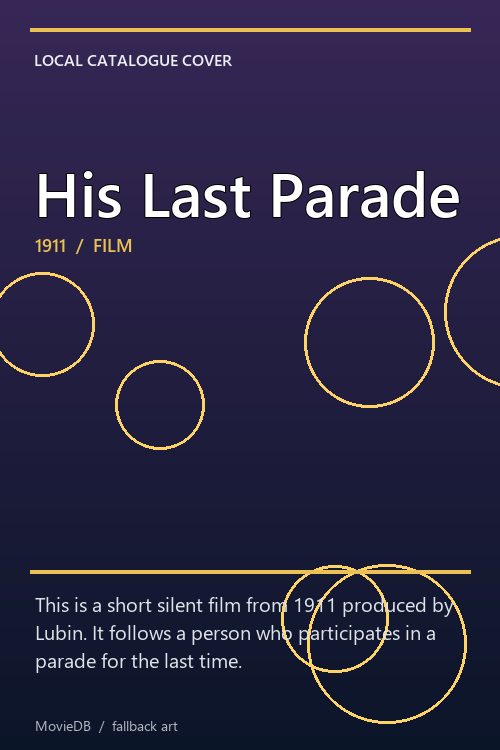 His Last Parade poster