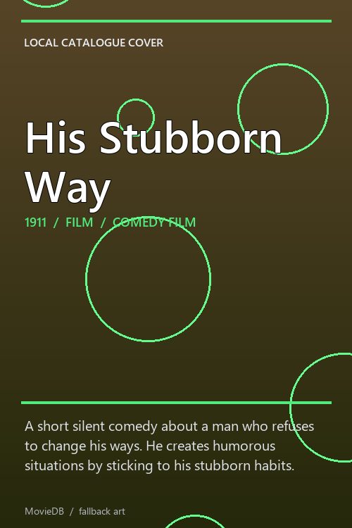 His Stubborn Way poster