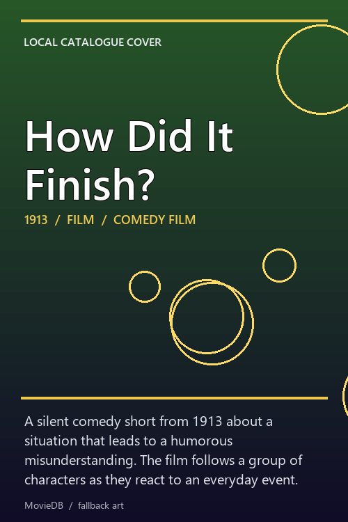 How Did It Finish? poster