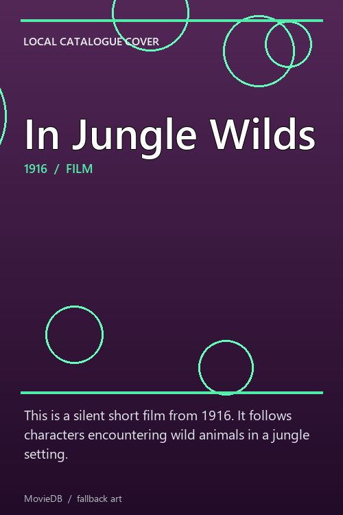 In Jungle Wilds poster