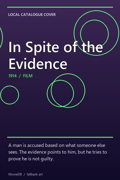 In Spite of the Evidence poster