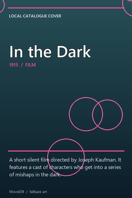 In the Dark poster