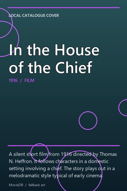 In the House of the Chief poster