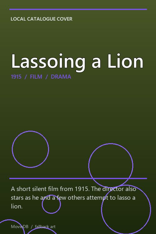 Lassoing a Lion poster