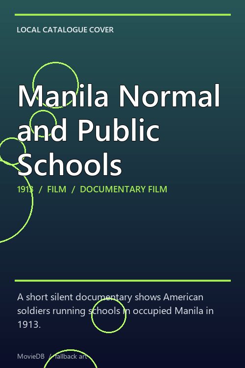 Manila Normal and Public Schools poster