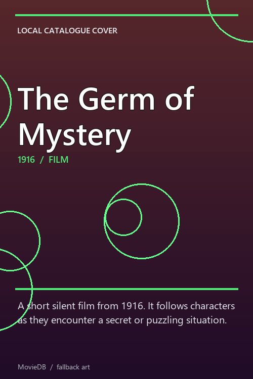 The Germ of Mystery poster