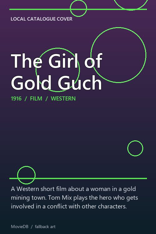 The Girl of Gold Guch poster