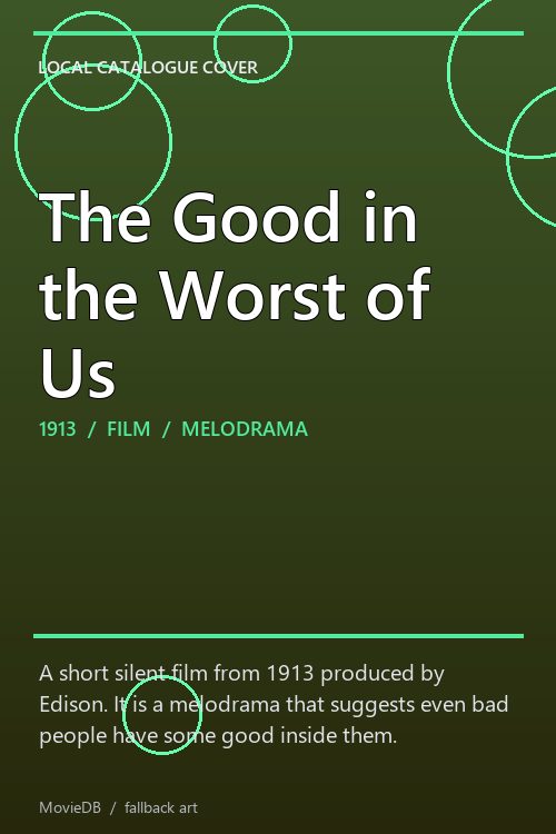 The Good in the Worst of Us poster