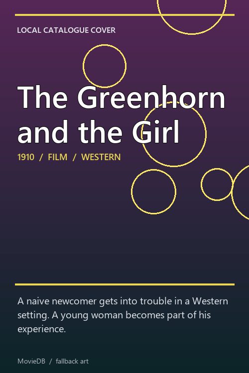 The Greenhorn and the Girl poster