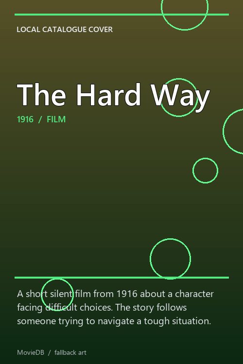 The Hard Way poster