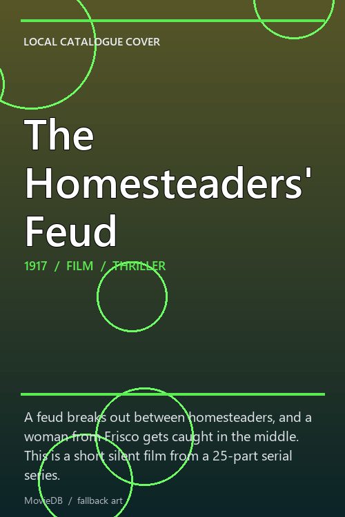 The Homesteaders' Feud poster