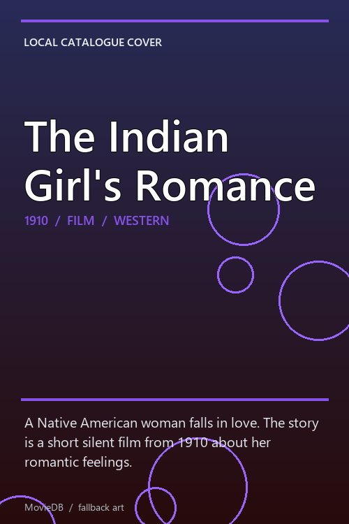 The Indian Girl's Romance poster