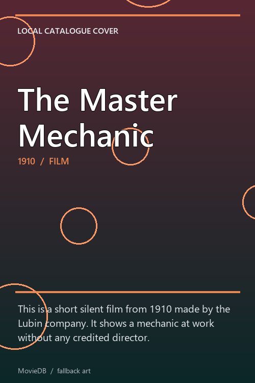 The Master Mechanic poster