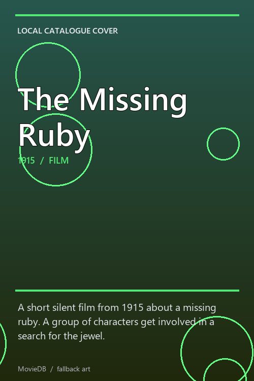 The Missing Ruby poster