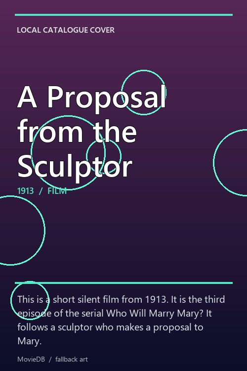 A Proposal from the Sculptor poster