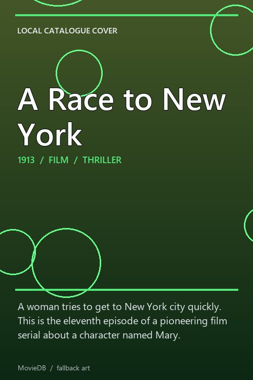 A Race to New York poster